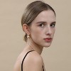 Gold/Silver Hoop Earrings, Gold Plated Ball Drop Dangle Hypoallergenic Lightweight Earrings for Women - 3 of 4