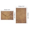 Unique Bargains Vintage Texture Paper DIY Design Wedding Card Envelopes 10 Set - 2 of 4