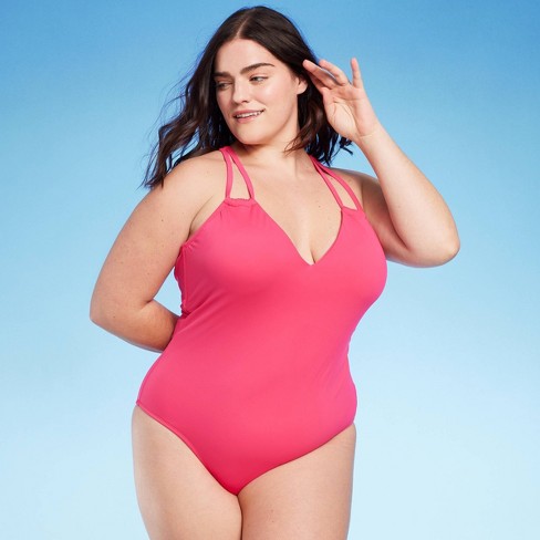 Pink swimsuit target online