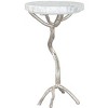 Zuo Joel Side Table White & Silver - 4 of 4
