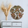 Slickblue 24" Autumn Spiral Tree of Life Steel Wall Art, Handcrafted Metal for Indoor/Outdoor Decor - 2 of 3