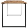 vidaXL Patio Table with U-shaped Legs 55.1 in.x31.5 in.x29.5 in. Solid Wood Acacia - image 4 of 4