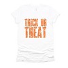 Trick or Treat Block Distressed - Women's Short Sleeve Graphic T-Shirt - 2 of 4