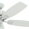 48" Sea Wind Damp Rated Ceiling Fan White - Hunter Fan: 5-Blade, Matte Finish, Adjustable Speed - 3 of 4