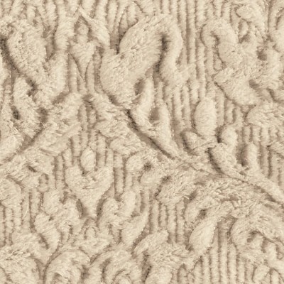 Beige Embroidered Faux Fur Standard/Queen Sham