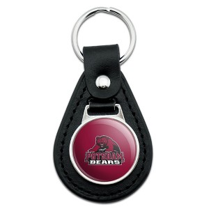 State University of New York at Potsdam Primary Logo Black Leather Keychain - 1 of 4