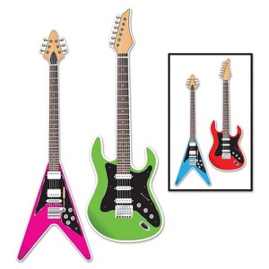 Beistle Guitar Cutouts; 3' 6/Pack 54529 - 1 of 1