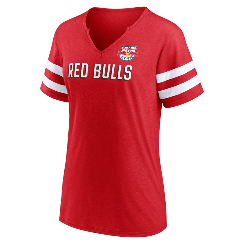 MLS New York Red Bulls Women&#39;s Split Neck Team Specialty T-Shirt, 2 of 4