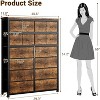 Jojoka Tall Dresser for Bedroom,16 Drawer Dressers & Chests of Drawers, Fabric Storage Drawer, 11.8" D x 39.9" W x 51.2" H - 3 of 4