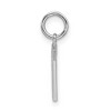 Black Bow Jewelry 14k White Gold, Julia Collection, Small Satin Block Initial T Pendant - 2 of 4