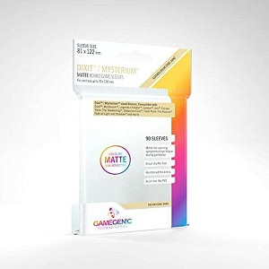 Gamegenic Matte Board Game Sleeves | Pack of 90 Matte Sleeves | 81 by 122 mm Card Sleeves Optimized for Use with Dixit and Mysterium | Premium Card - 1 of 4