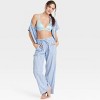 Women's Striped Cotton Blend Pajama Pants - Auden™ - 3 of 4
