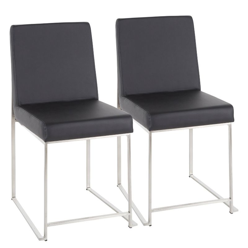 Set of 2 Fuji High Back Dining Chairs - LumiSource, 1 of 16