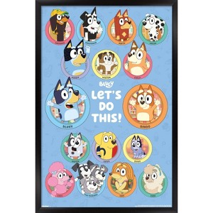 Trends International Bluey - Grid Framed Wall Poster Prints - 1 of 4