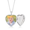 Ross-Simons Sterling Silver Scrolled Heart Locket Necklace With Diamond Accents Size 16 - 4 of 4