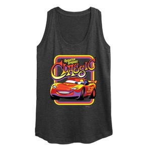Women's - Disney - Radiator Springs Classic Lightning McQueen Graphic Racerback Tank - 1 of 4