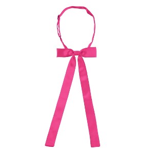 Allegra K Women's Pre-Tied Adjustable Solid Color Bow Tie - 1 of 4