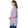 Woman Within Elbow-Sleeve Polo Tunic - 4 of 4