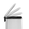 Stainless Steel Step Pedal Trash Can, 6 Liter (1.6 Gallon) Bathroom Garbage Bin with Lid, Automatic Lowering & Soft Closing - 4 of 4