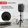 Pyle 8” Portable PA Speaker System with Bluetooth, LED Lights & Wireless Microphone (PPHP822NSM) - Black - 3 of 4