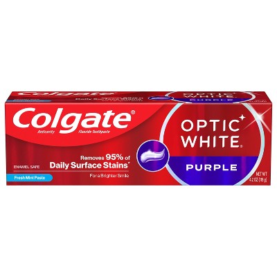 Colgate Optic White Purple Toothpaste for Teeth Whitening - 4.2oz