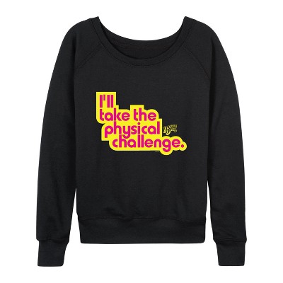 Women's - Double Dare - Official Double Dare Merchandise Lightweight French Terry Wide Neck Long Sleeve Shirt