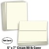 Hamilco Card Stock Blank Note Cards with Envelopes Flat 5" x 7" Cream Cardstock Paper 80lb Cover - 100 Pack - 2 of 4