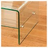 Ramona Long Coffee Table Glass with Shelf - Christopher Knight Home: Sleek Rectangle Design for Family Room - 2 of 4
