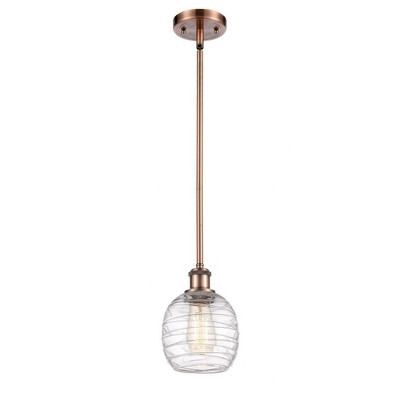 Belfast - 1 Light Mini Pendant In Industrial Style-9 Inches Tall and 6 Inches Wide