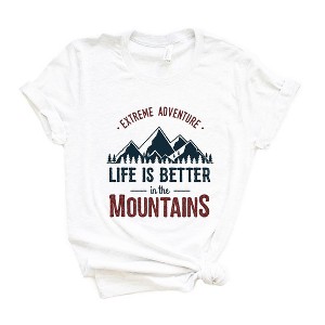 Simply Sage Market Women's Life Is Better In The Mountains Colorful Short Sleeve Graphic Tee - 1 of 4