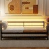 Whisen Morden Design Twin Size Metal Daybed with Adjustable Trundle - 3 of 4