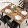 5 Piece Kitchen Dining Room Table Chair Set for Small Space, Indoor Modern Dinette Set for 4, Square Dinner Table Set for Dinette, Breakfast - 4 of 4