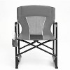 ALEXOUN Outdoor Camping Lounge Chair Portable Folding Chair with Solid,Durable Armrests,Drink Holder & Comfortable,Backrest 250 lbs Capacity - 2 of 4