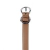 CTM Women's Leather Dress Belt with Metal Keeper - 2 of 3