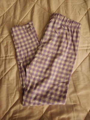 Girls' Gingham Leggings - Cat & Jack™ Lavender/cream : Target