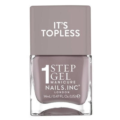 Nails.INC It’s Topless, 4-in-1 Base Coat, Treatment, Color and Top Coat 1-Step Gel Nail Polish - 0.47 fl oz