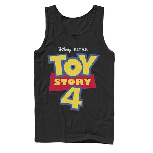 Men's Toy Story Classic Logo Tank Top - Black - X Large : Target