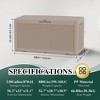 Infurnic Deck Boxes, Outdoor Patio Storage Box with Handle, Waterproof Box for Storage Patio Furniture Garden Tools, Brown, 48"*21.5"*25.6" - 4 of 4