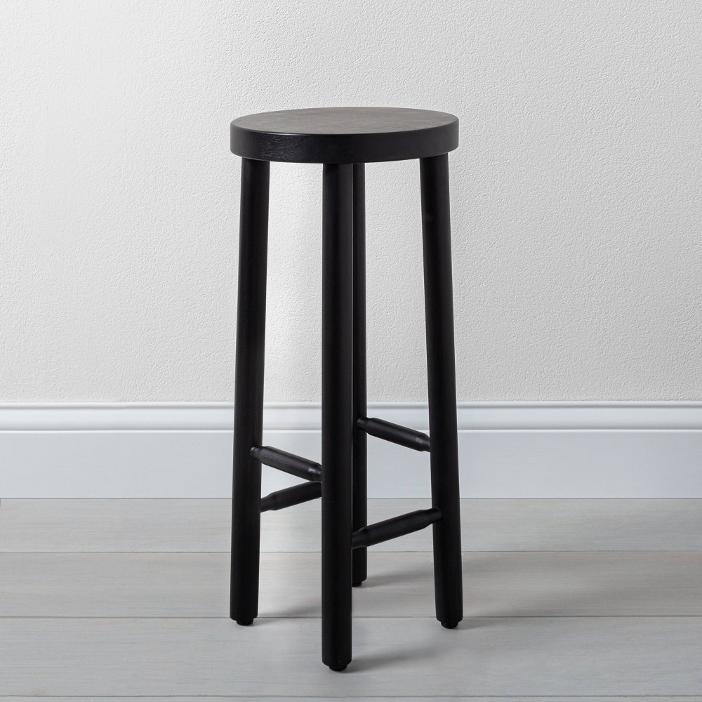 Photos - Coffee Table Shaker Drink Side Table - Black - Hearth & Hand™ with Magnolia