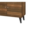 Chic Crate-63 Inch Media Console – Modern TV Stand w/ 2 Shelves & 1 Cabinet, Multi-Tier Storage for Living Room, Brown Entertainment Unit - 3 of 4