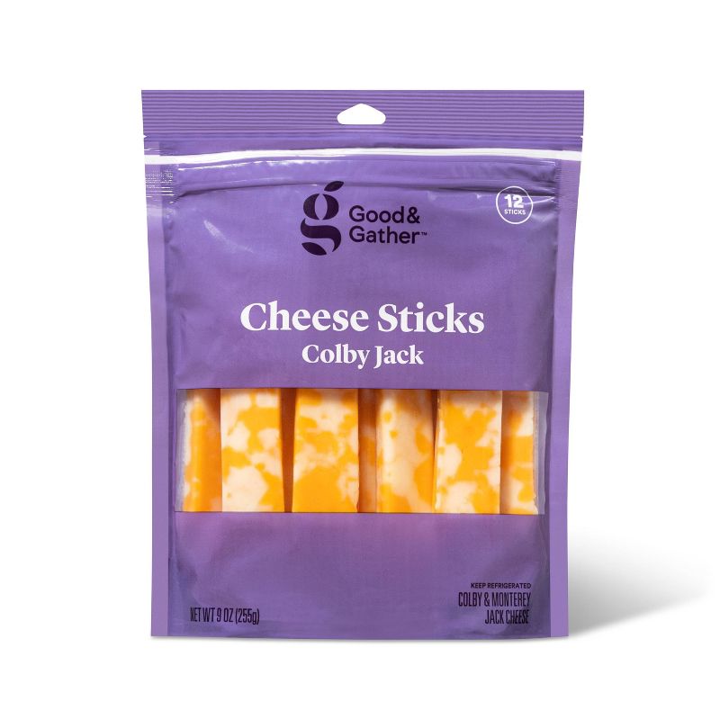 Colby Jack Cheese Sticks - 9oz/12ct - Good &#38; Gather&#8482;, 1 of 6