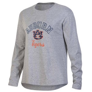 NCAA Auburn Tigers Women's Gray Long Sleeve T-Shirt - 1 of 3