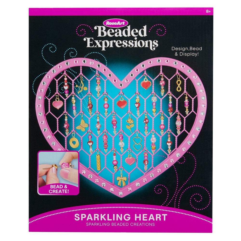 Rose Art Beaded Expressions Sparkling Heart