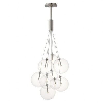 ET2 Lighting Burst 9 - Light Pendant in  Satin Nickel