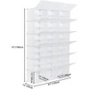 Coucheta 12-Tier Shoe Rack - Expandable for 50+ Pairs, 47" Tall Space-Saving Organizer, White - 3 of 4