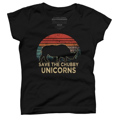 Girl's Design By Humans rhino By ZeusSE T-Shirt