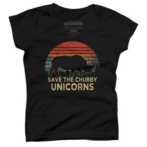 Girl's Design By Humans rhino By ZeusSE T-Shirt - 1 of 3