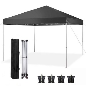 SKONYON 10' x10' Pop Up Canopy Tent Sun Shelter UV50+ Waterproof Canopy Top - 1 of 4