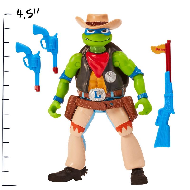Teenage Mutant Ninja Turtles: Mutant Mayhem Cowboy Leo Action Figure, 5 of 9