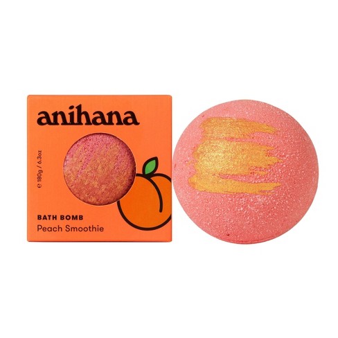 anihana Hydrating Bath Bomb - Peach Smoothie - 6.35oz - image 1 of 4